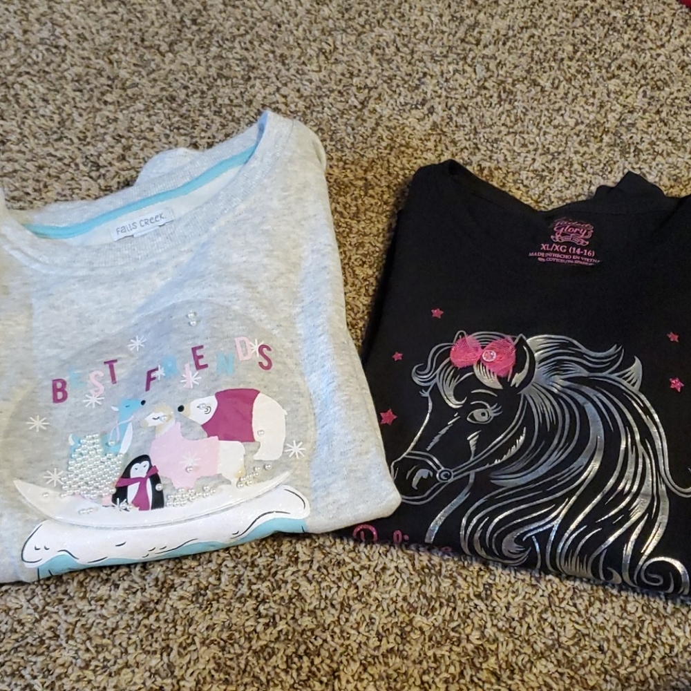 Two girl's tops